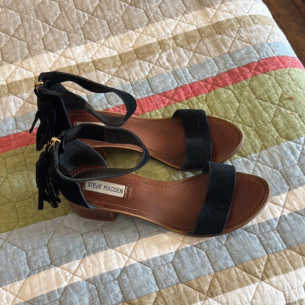 Steve Madden Black Women's Sandals
